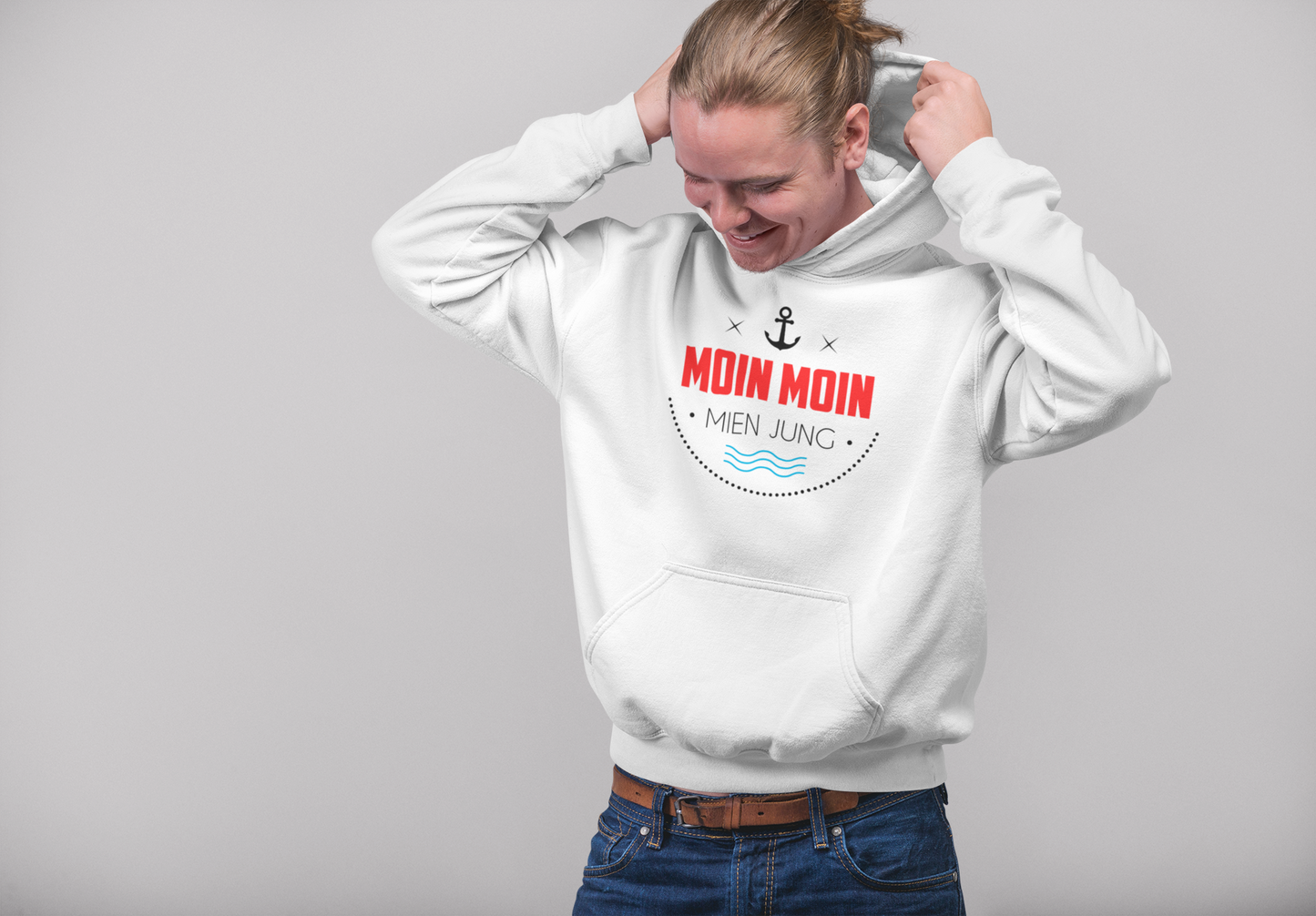 Moin Moin mien Jung - Herren Hoodie (Basic)